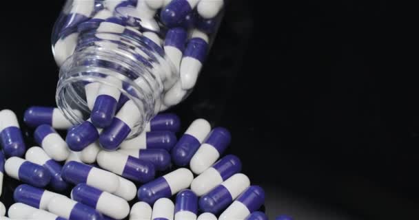 Medical Tablets Pills Rotating Pharmaceutical Industry — Stock Video