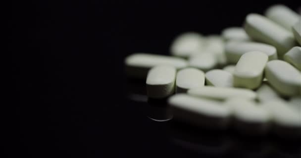 Orvosi Tabletták Tabletták Forgatható Gyógyszeripar — Stock videók