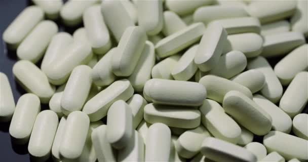 Tabletki Medyczne Tabletki Rotacyjne Przemysł Farmaceutyczny — Wideo stockowe