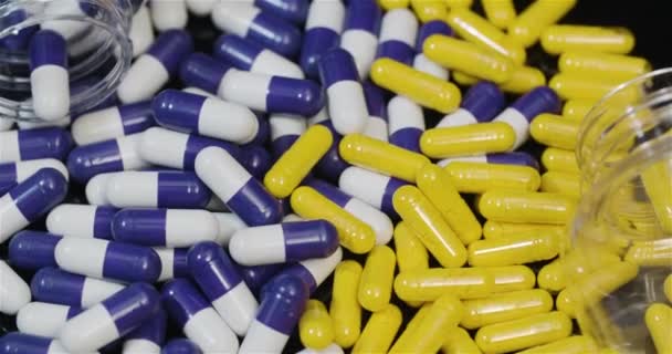 Вращение Медицинских Таблеток Таблеток Фармацевтическая Промышленность — стоковое видео