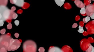 Balon Çerçevesi ve Geçiş Arkaplanı 