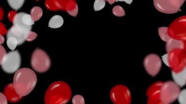 Balon Çerçevesi ve Geçiş Arkaplanı 