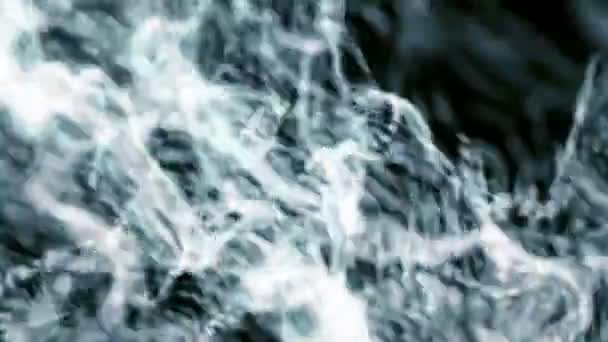 Video Aqua Splashing Particles — Video Stock