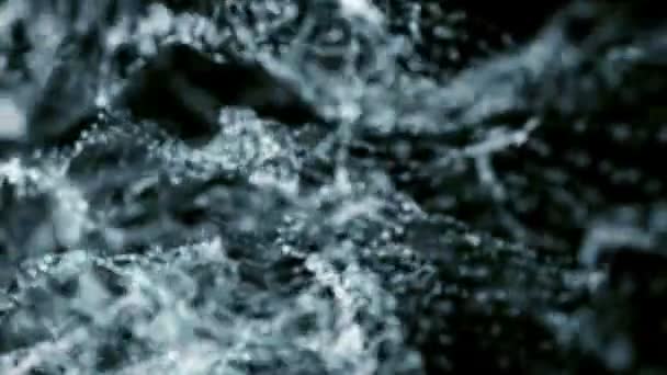 Vidéo d'Aqua éclaboussures de particules 