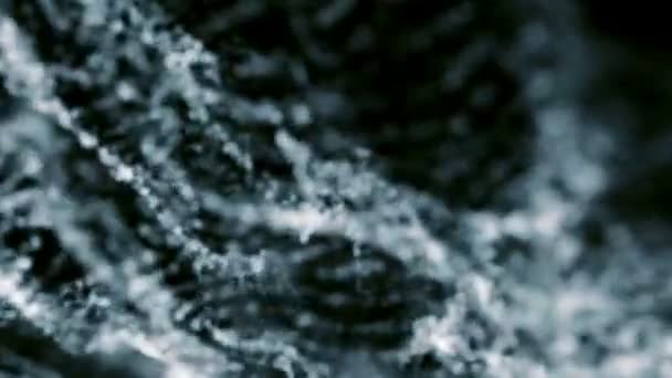 Βίντεο Από Aqua Splashing Σωματίδια — Αρχείο Βίντεο