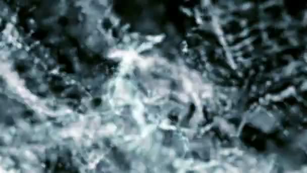 Video Van Aqua Splashing Particles — Stockvideo