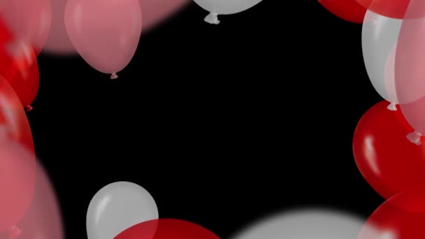 Cadre Des Ballons Transitions Contexte — Video