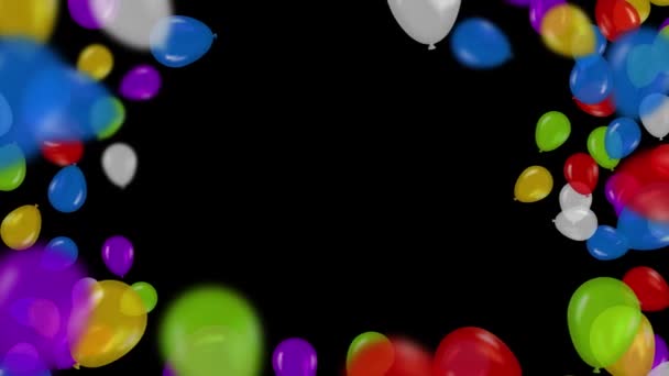 Balloons Frame Transitions Background — Stock Video