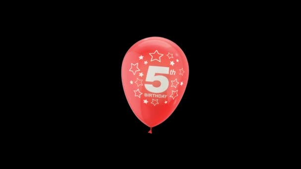 Celebraciones Cumpleaños Globos Con Números Cumpleaños — Vídeos de Stock