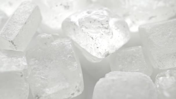 Grandi Cristalli Zucchero Bianco — Video Stock
