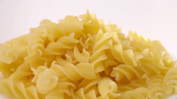 Delizioso Fusilli Italiano Rotazione Pasta Spirelli — Video Stock