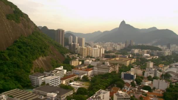 Rio Janeiro Brezilya Nın Hava Görüntüleri — Stok video