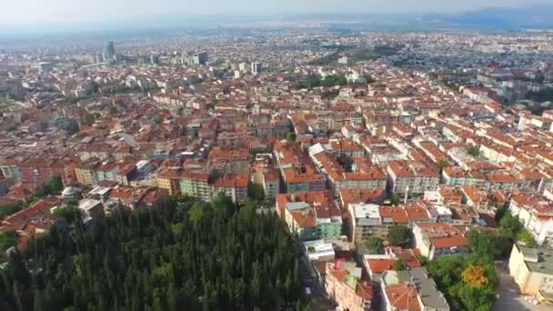 Luftaufnahme Der Stadt Bursa — Stockvideo