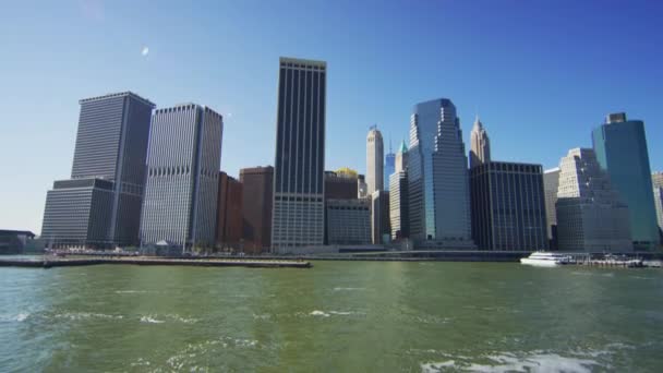 Будинки Нижньому Манхеттені Нью Йорк — стокове відео