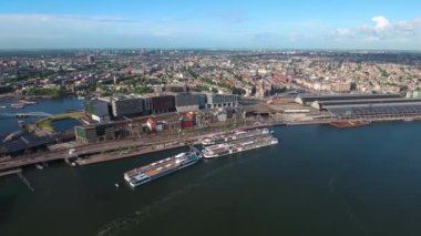  Amsterdam üzerinde Şehir Havası Görünümü