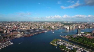  Amsterdam üzerinde Şehir Havası Görünümü