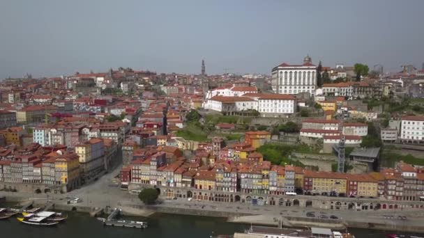 Vista Aérea Ciudad Porto — Vídeos de Stock