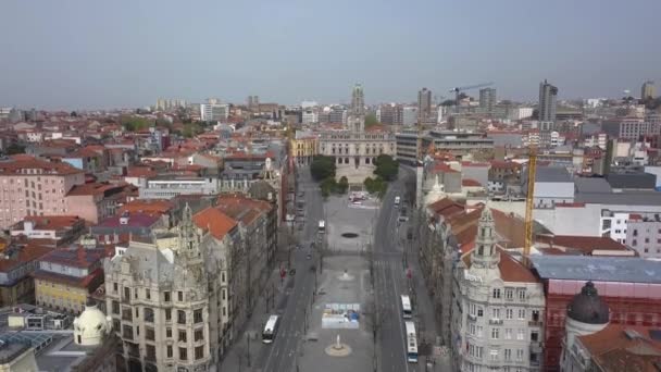 Cidade Avenida Porto — Vídeo de Stock