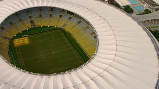 Högupplöst Flygfoto Maracana Stadium World Cup Brasilien — Stockvideo