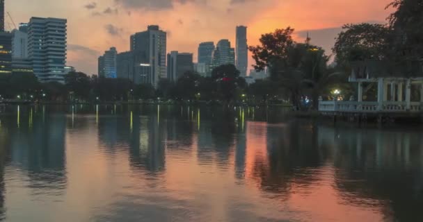 Lumpini Park Bangkok Thailand — Stock Video