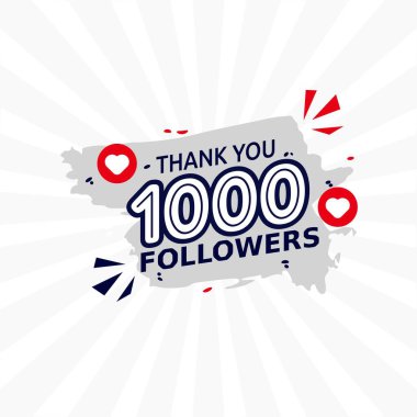 Tasarım Şablonunu İzleyenlere Teşekkür Etme Vektörü