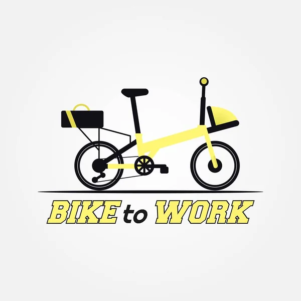 Διάνυσμα Του Bike Work Σχεδιασμός Προτύπου Logo — Διανυσματικό Αρχείο