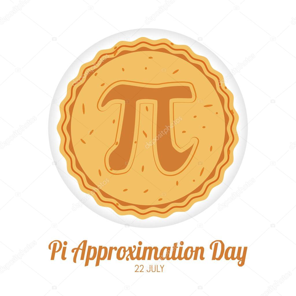 Pi Approximation Day Vector Illustration