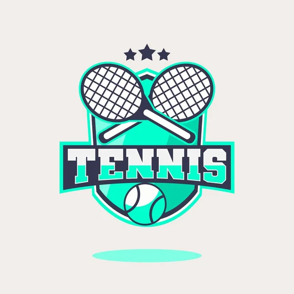 Modèle Logo Tennis Conception Vectorielle — Image vectorielle