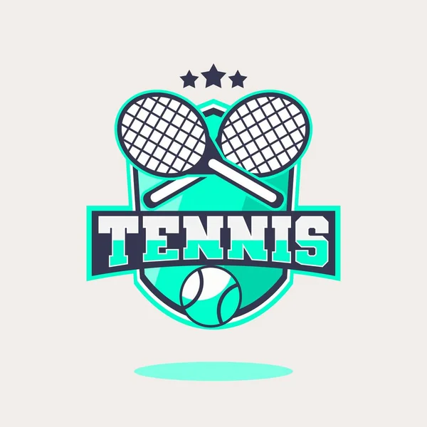 Tenis Logosu Şablon Vektör Tasarımı