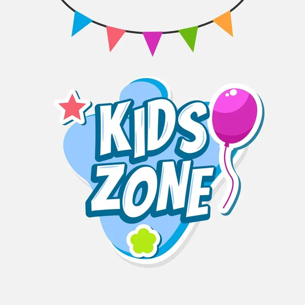 Vektor Von Kids Zone Design Template — Stockvektor
