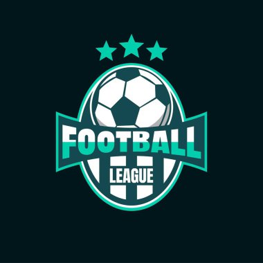 Futbol Logosu Tasarım İllüstrasyonunun Vektörü