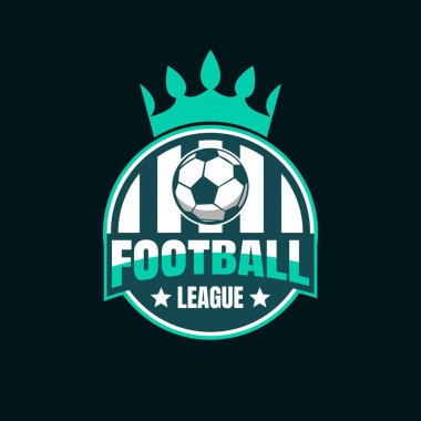 Futbol Logosu Tasarım İllüstrasyonunun Vektörü