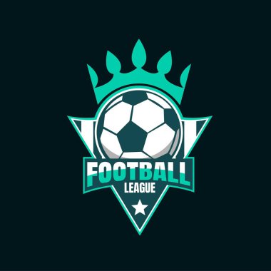 Futbol Logosu Tasarım İllüstrasyonunun Vektörü