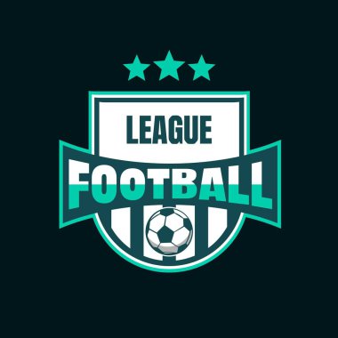 Futbol Logosu Tasarım İllüstrasyonunun Vektörü