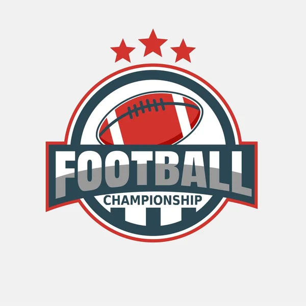 Vector Van American Football Logo Design Illustratie — Stockvector