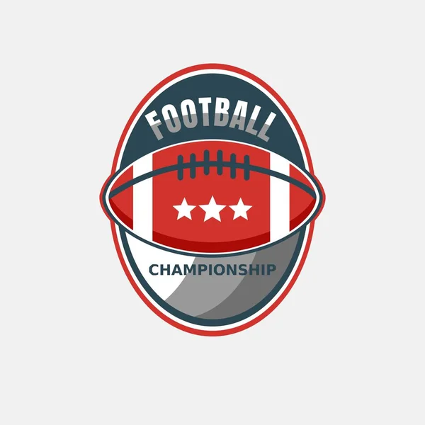 Vector American Football Λογότυπο Σχεδιασμός Εικονογράφηση — Διανυσματικό Αρχείο
