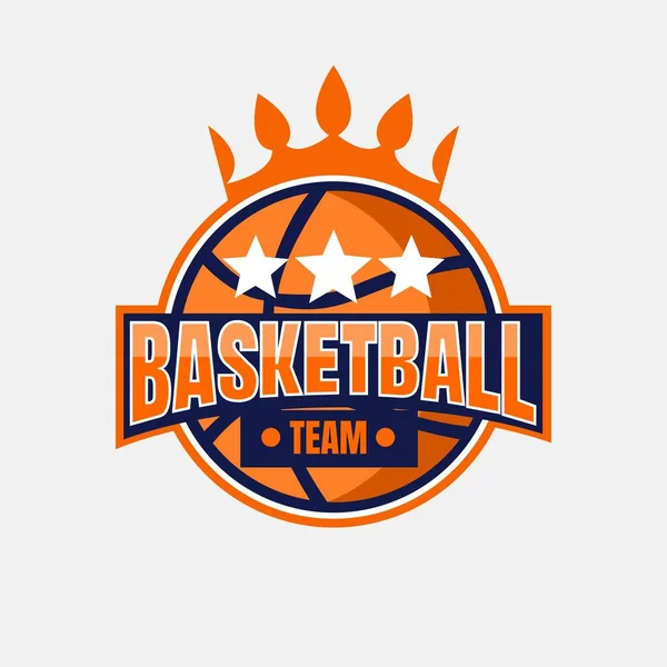 Basketbol Logosu Tasarım İllüstrasyonunun Vektörü