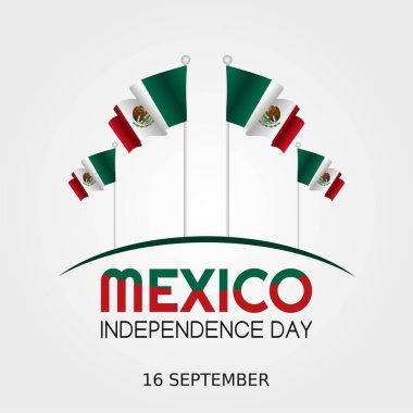 Meksika Bağımsızlık Günü Vektör İllüstrasyonu