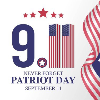 Mutlu Vatanseverlik Günü Vektör İllüstrasyonu