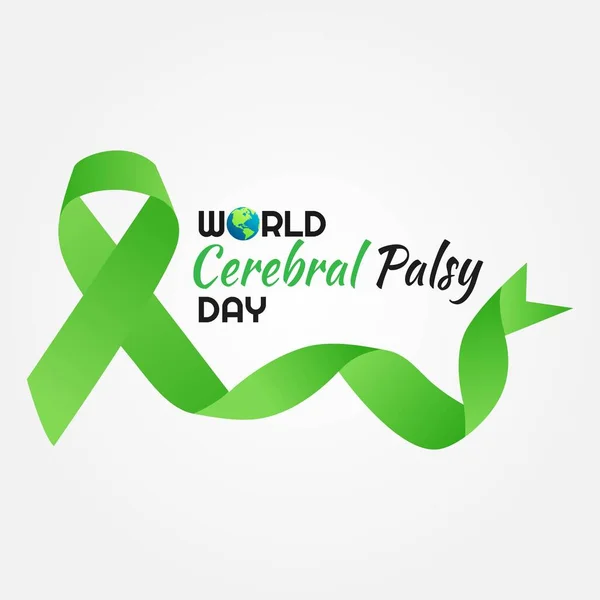 Dünya Serebral Palsy gündüz vektör çizimi
