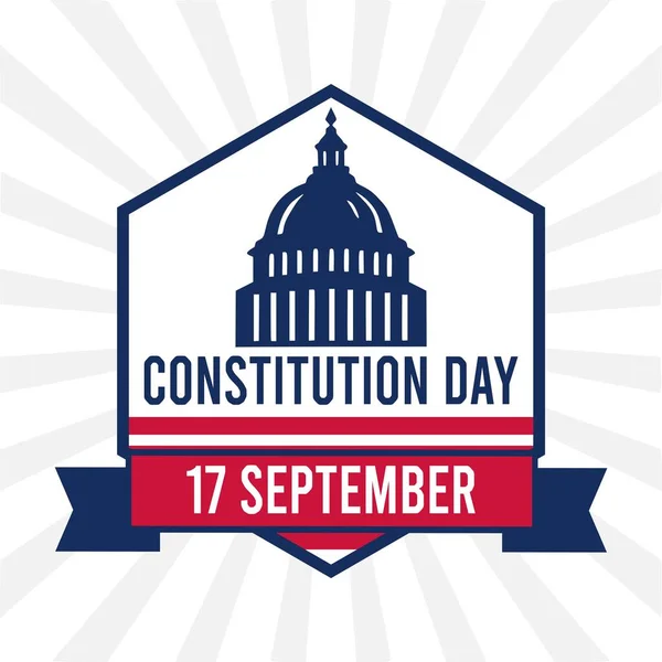 Векторная Иллюстрация Дня Конституции — стоковый вектор