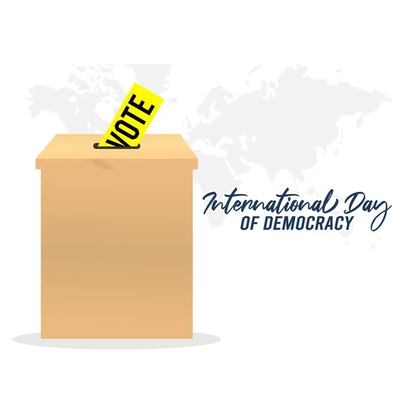 International Day Democracy Vector Illustration — Stock Vector