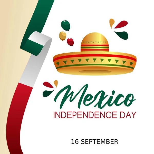 Dia Independência México Ilustração Vetorial —  Vetores de Stock