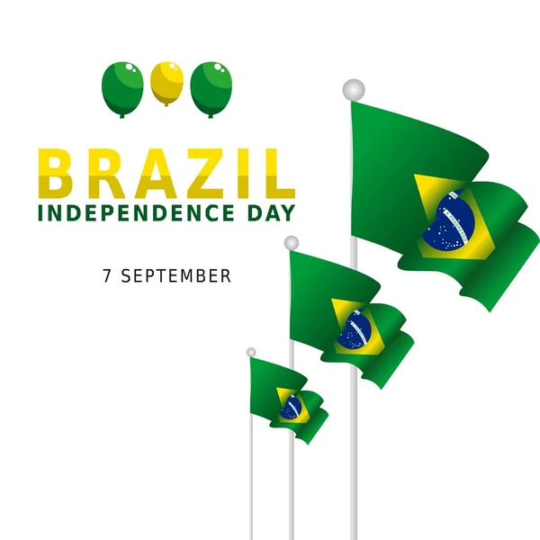 Brazil Independence Day Vector Illustration — Stock Vector