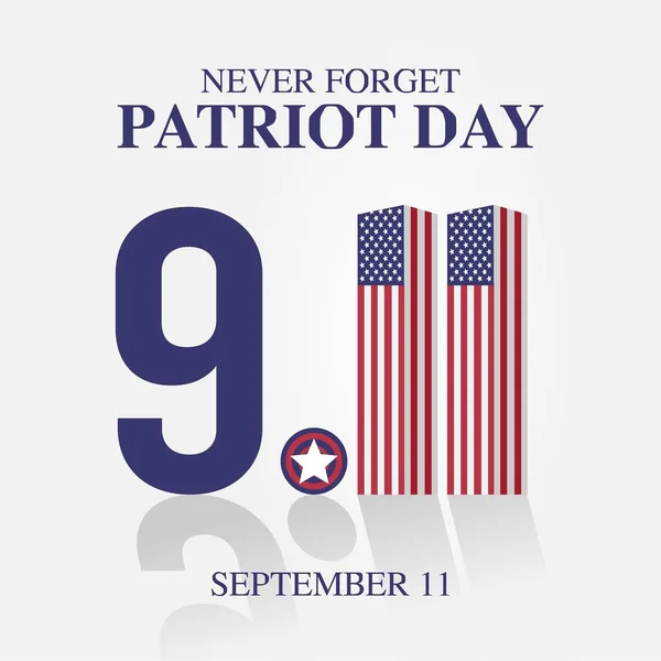 Happy Patriot Day Vector Illustration — Stock Vector