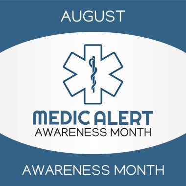 Tıbbi Uyarı Ay Vektör İllüstrasyonu