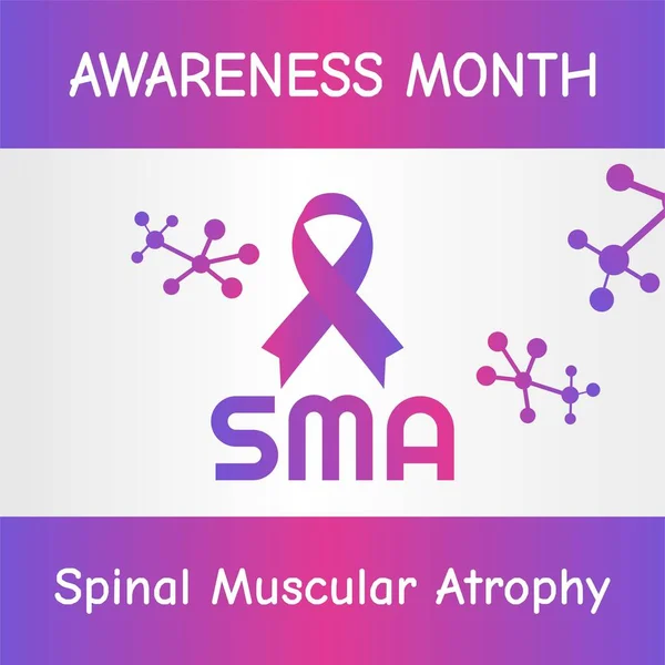 Spinal Muscular Atrophie Awareness Month Vector Illustration Geeignet Für Grußkarte — Stockvektor