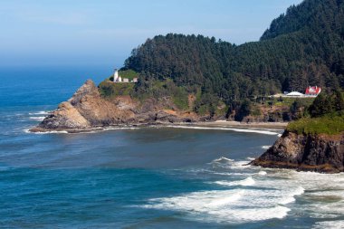 Ağustos ayında Oregon sahilindeki Heceta Baş Feneri, dünyanın en çok fotoğraflanan deniz feneri. 