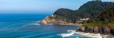 Ağustosta Oregon sahilindeki Heceta Baş Feneri