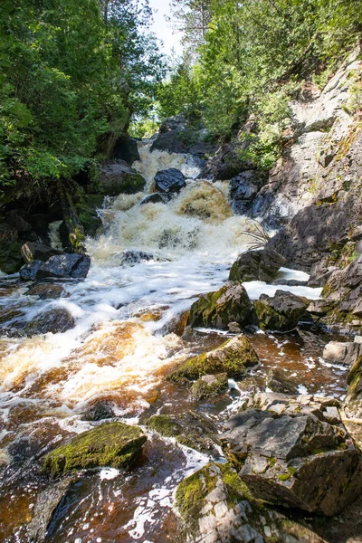 Long Slide Falls Marinette County Wisconsin Juni 2020 North Branch — Stockfoto